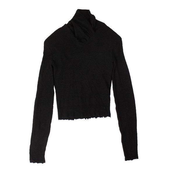 UNRAVEL PROJECT Black Cashmere Distressed Details Sweater Size XS $1120 - Picture 1 of 5